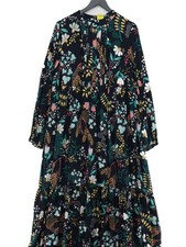 Oliver Bonas A-Line Maxi Dress UK18 in Blue