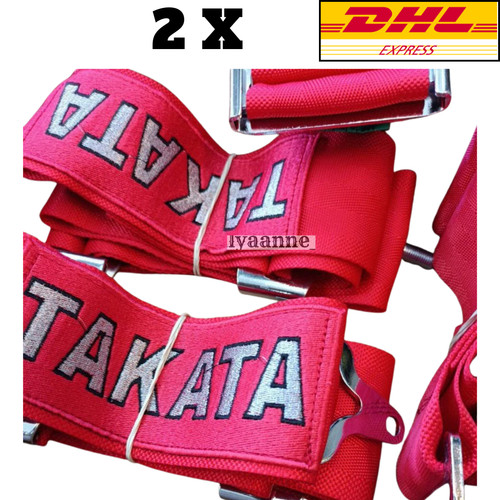 Red takata racing seat - 2x,