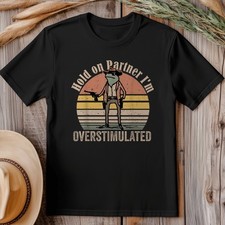 Hold On Partner T-shirt - Western Line Dancing Cowboy T-Shirt