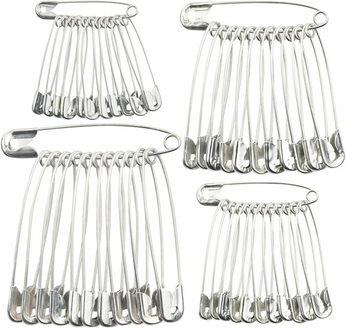 Safety pins silver - 50,