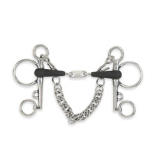 Rubber Pelham with Peanut Link