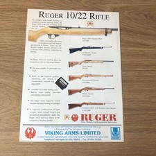 GUNS60 MAGAZINE ADVERT 12X9 VIKING ARMS LTD: RUGER 10/22 RIFLE