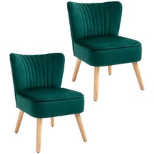 Homcom velvet accent chair - homcom,