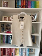 Zara Cream Gold Button