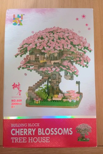 Cherry blossoms tree - tree, house