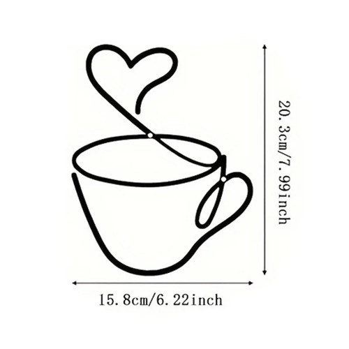Coffee wall art metal - wall,