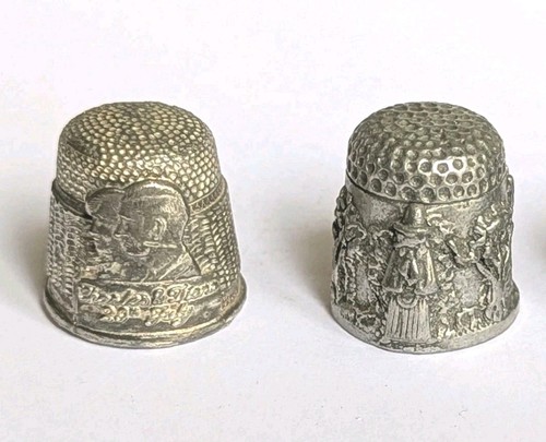Pewter thimbles charles - thimbles,