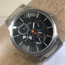 Skagen Denmark Men 809XLTTM Titanium Milanese Quartz 40mm Watch 7 3/4" READ