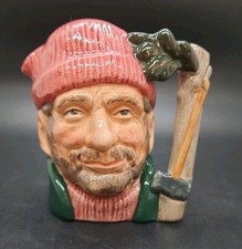 Royal Doulton  The Lumberjack Small Toby Character Jug  D6613 4"