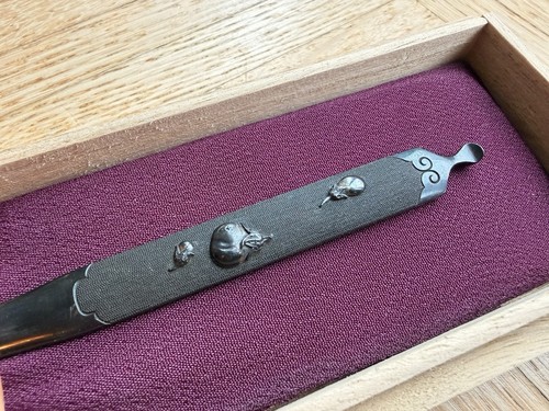 Kogai hairpin with wooden - wooden, box