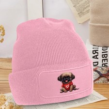 Cute Puppy Love Heart Beanie