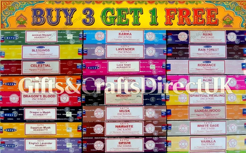 Satya incense sticks - £1.78,