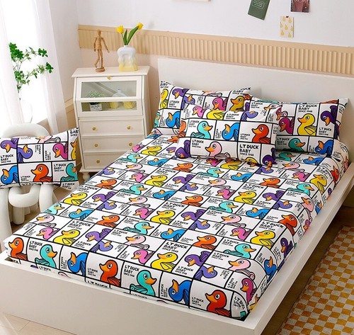 Yellow ducks cartoon kids - yellow,