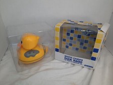 Duck Shaped Radio Rare MW(AM)-FM Band Vintage Novelty Working Yellow Floating