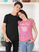 Auntie Pig Pink T-Shirt-Gift