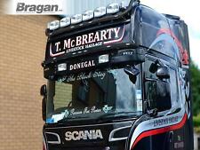 Visor Bar + LEDs x7 For Scania P G R 6 Series 2009+ Topline - Type B - BLACK