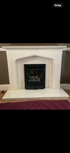 Marble fire surround and - marble,