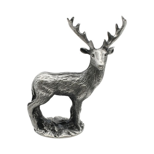 English made pewter stag - pewter,
