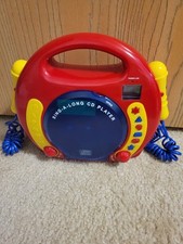 Chad Valley Sing-A-Long CD Player With 2 Microphones Karaoke Toy 