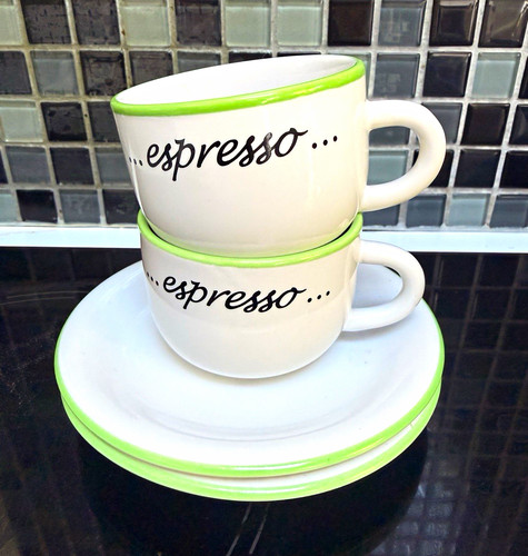 Espresso cups saucers - espresso, set