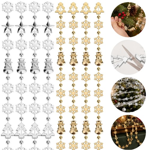 Bead garland christmas gold - garland,