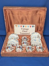 Japanese GEISHA GIRL Tea Set in Original Presentation Box * Vintage 1940s VGC