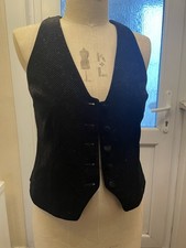 River Island Velvet Sparkle Waistcoat size 8