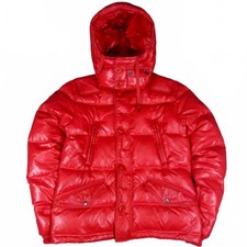 Diesel KRFT Red Leather Puffer
