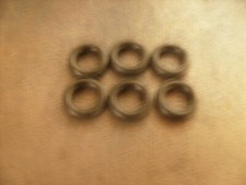 6x Lycoming 0-320-H2AD Light Aircraft Engine Black Push Rod Tube O-rings USED.