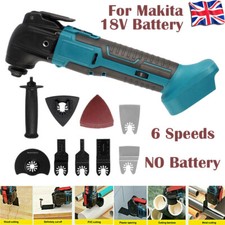 For Makita 18V Li-ion Cordless Oscillating Multi Tool 6 SPEED with Accessories
