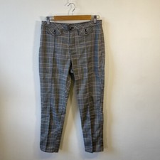 Free People Crop Plaid Skinny