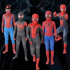 Kids Adult Cosplay Superhero Spiderman Fancy Dress Party Jumpsuit Costume
