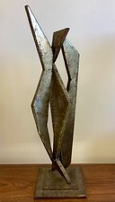 Heavy Brutalist Metalwork Steel Abstract Sculpture