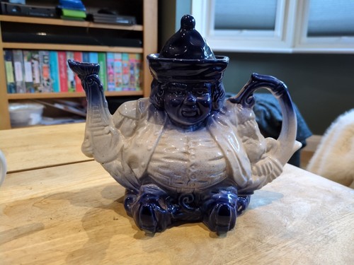 Ceramic toby judge teapot - judge,