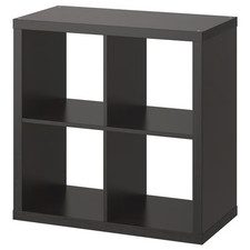 IKEA KALLAX Shelving Unit Black-Brown Storage Cube Bookcase Display Organizer