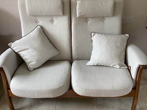 Ercol two seat recliner sofa - two,
