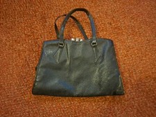 Elegant Vintage Black Leather