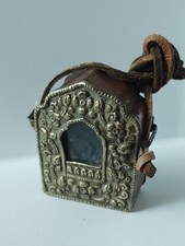 Antique Tibetan Buddhist Amulet Box Gau - Portable Shrine - FREE SHIPPING