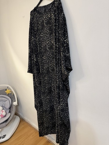 Women grey abaya butterfly - grey,