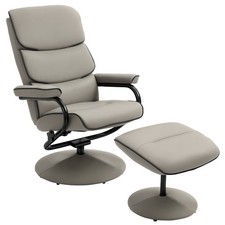 HOMCOM Faux Leather Recliner