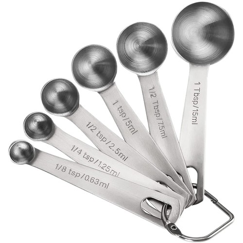 6pcs stainless steel - stainless,