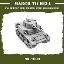 US M3 Stuart Tank - 28mm -