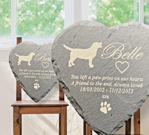 Large personalised slate pet - slate,