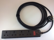 Heavy Duty 4 Gang Mains Extension Socket - H07RN-F Rubber Cable - 2-20mtrs