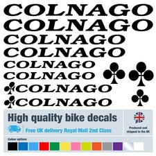 Colnago bike labels / decals / stickers, 5+ years external quality (26 pack)