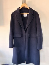 Mango Women’s Navy Blue Wool
