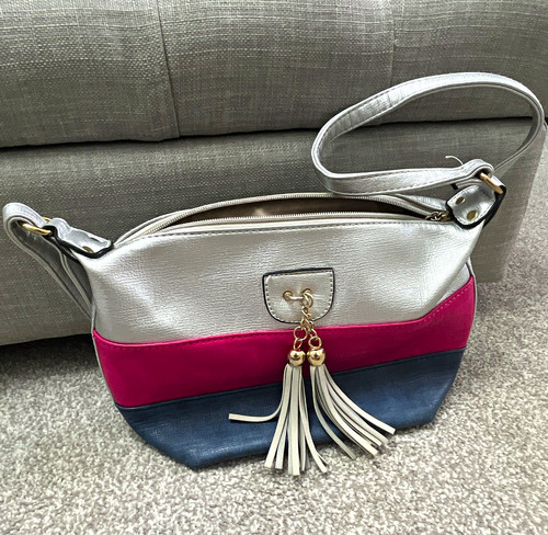 Silver pink navy - silver,