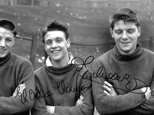 Duncan Edwards and Eddie Colman Busby Babes Manchester Utd Signed 8" x 6" Photo