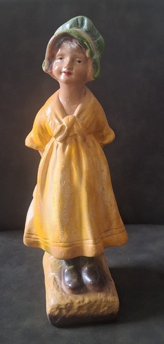 Vintage chalkware young dutch - vintage,