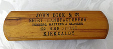 Vintage Wooden Bristle Clothes Large Brush John Dick & Co. Shirt Manufactures